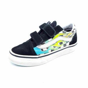 VANS Boys Size 12.5 Skate Sneakers Multicolor Blue